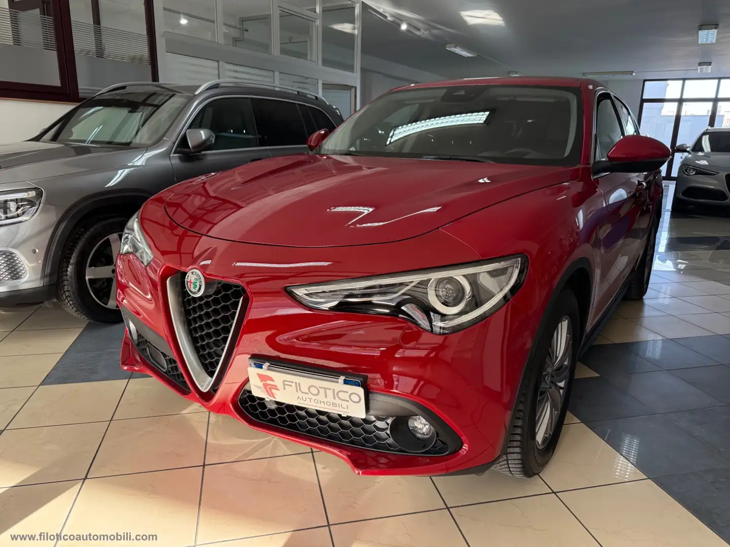 Alfa Romeo Stelvio 2.2 T.diesel 160CV AT8 RWD Bus. PELLE - CARPLAY FU Rouge - 2