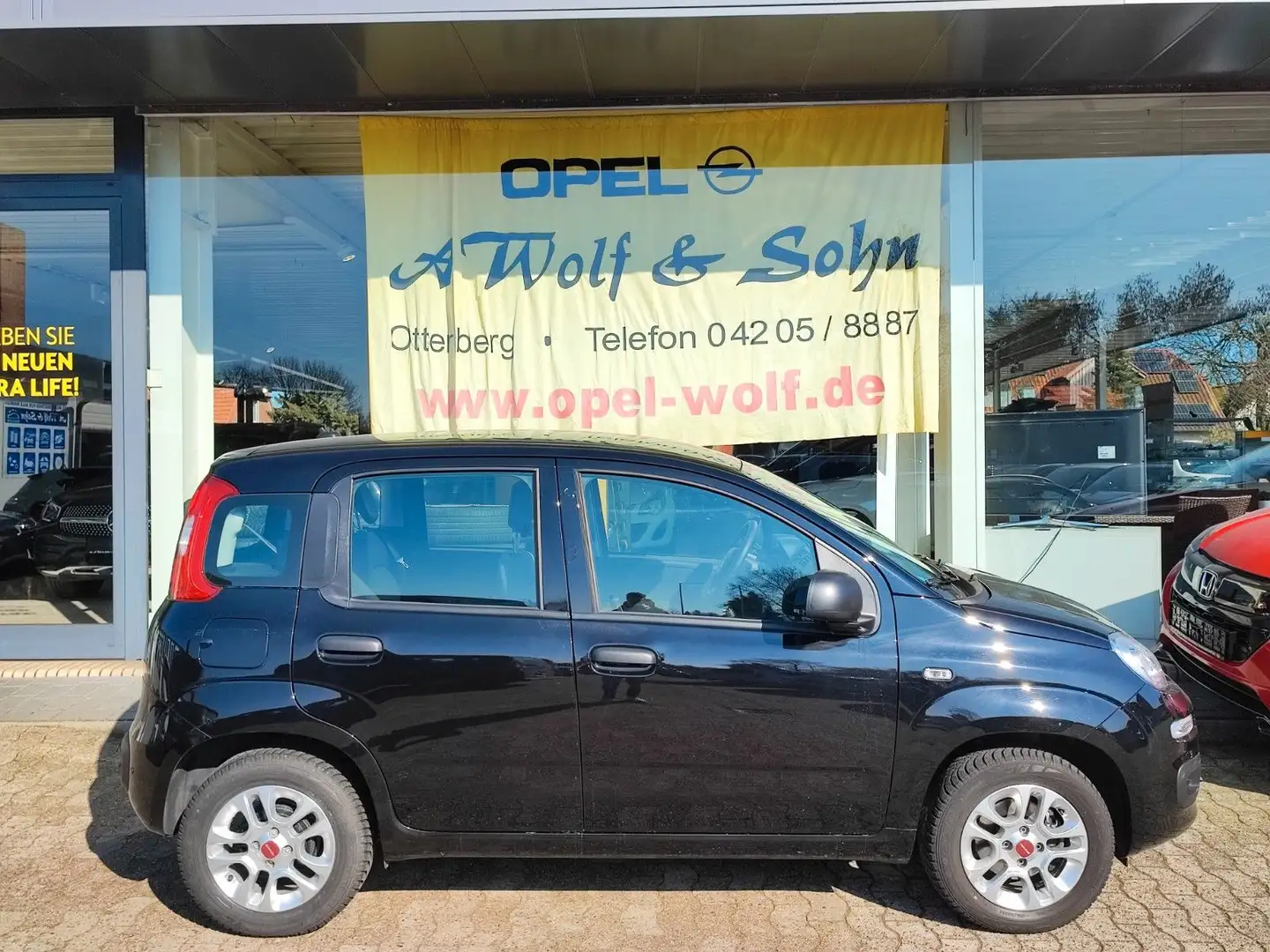 Fiat Panda Easy +Klimaanlage+ALU+USB+DAB+PDC+GARANTIE Schwarz - 1