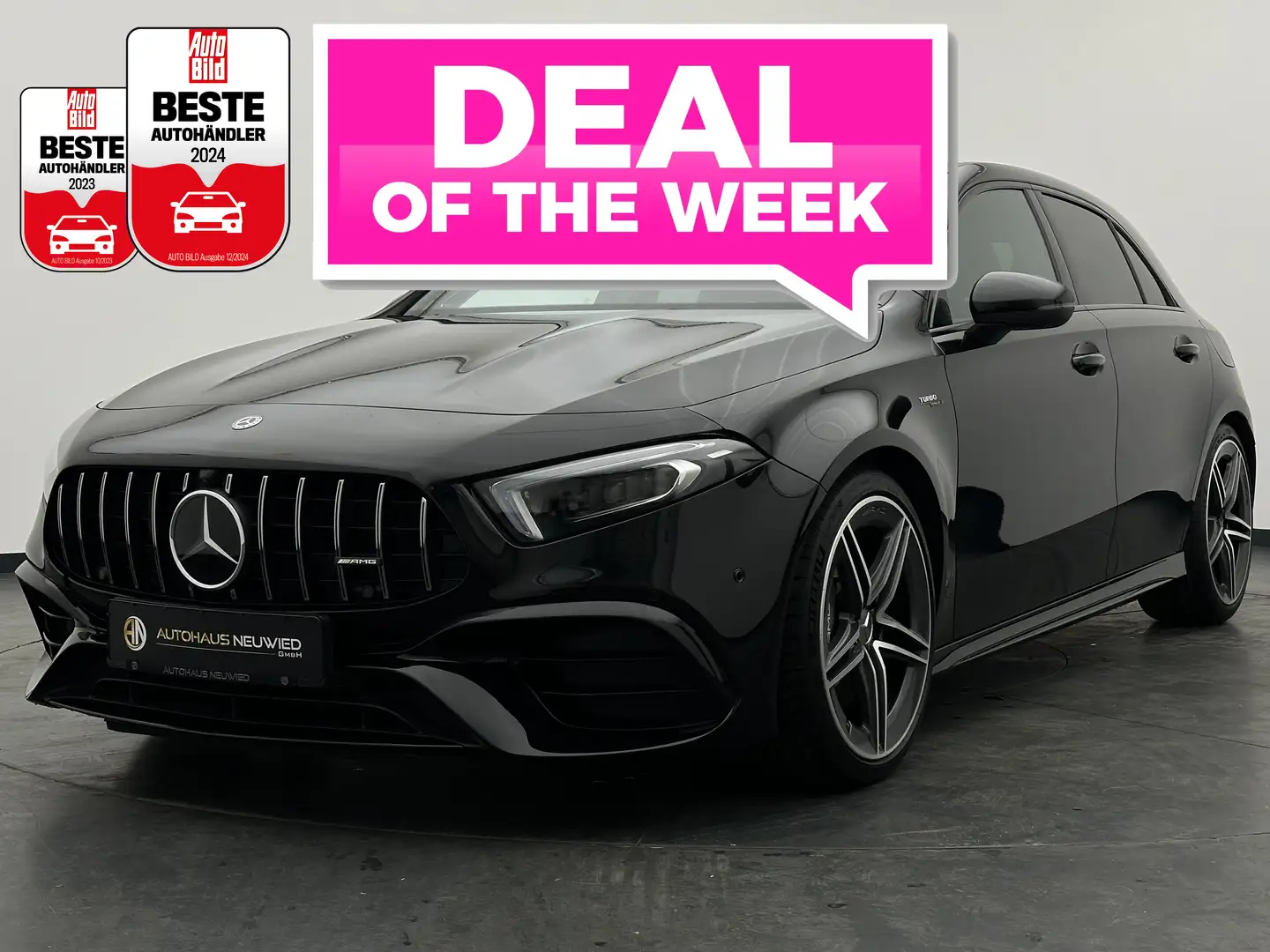 Mercedes-Benz A 45 AMG A 45 AMG 4M+ 8G-DCT+NIGHT+360+BURMES+MBUX+MBEAM+ Noir - 1
