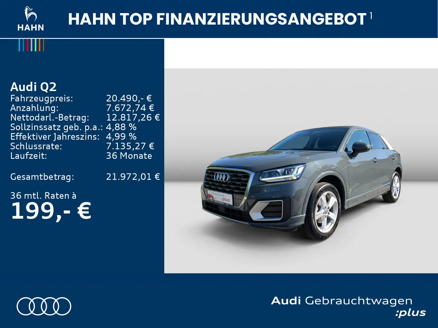 Audi Q2 30 TFSI 6-Gang sport LED AHK Einpark #comfort Gris - 2