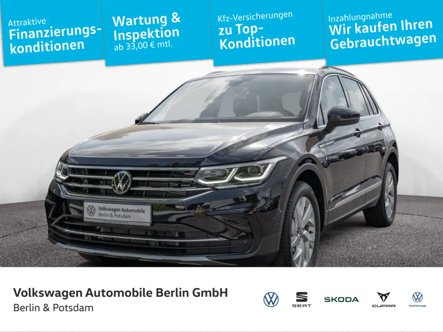 Volkswagen Tiguan 2.0 TSI DSG Eleg 4M Navi Kamera Telefon Schwarz - 1