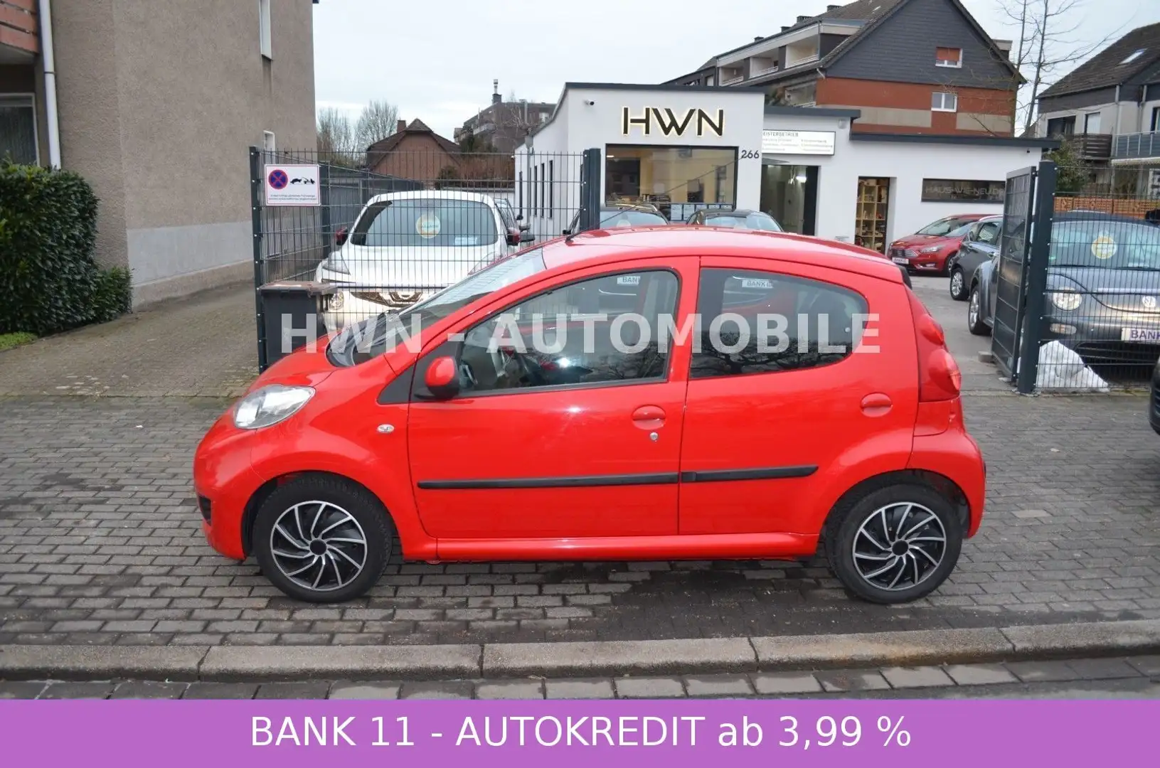 Peugeot 107 Filou * SERVO * 4 TÜRIG * INSP. NEU* ZV Rot - 1