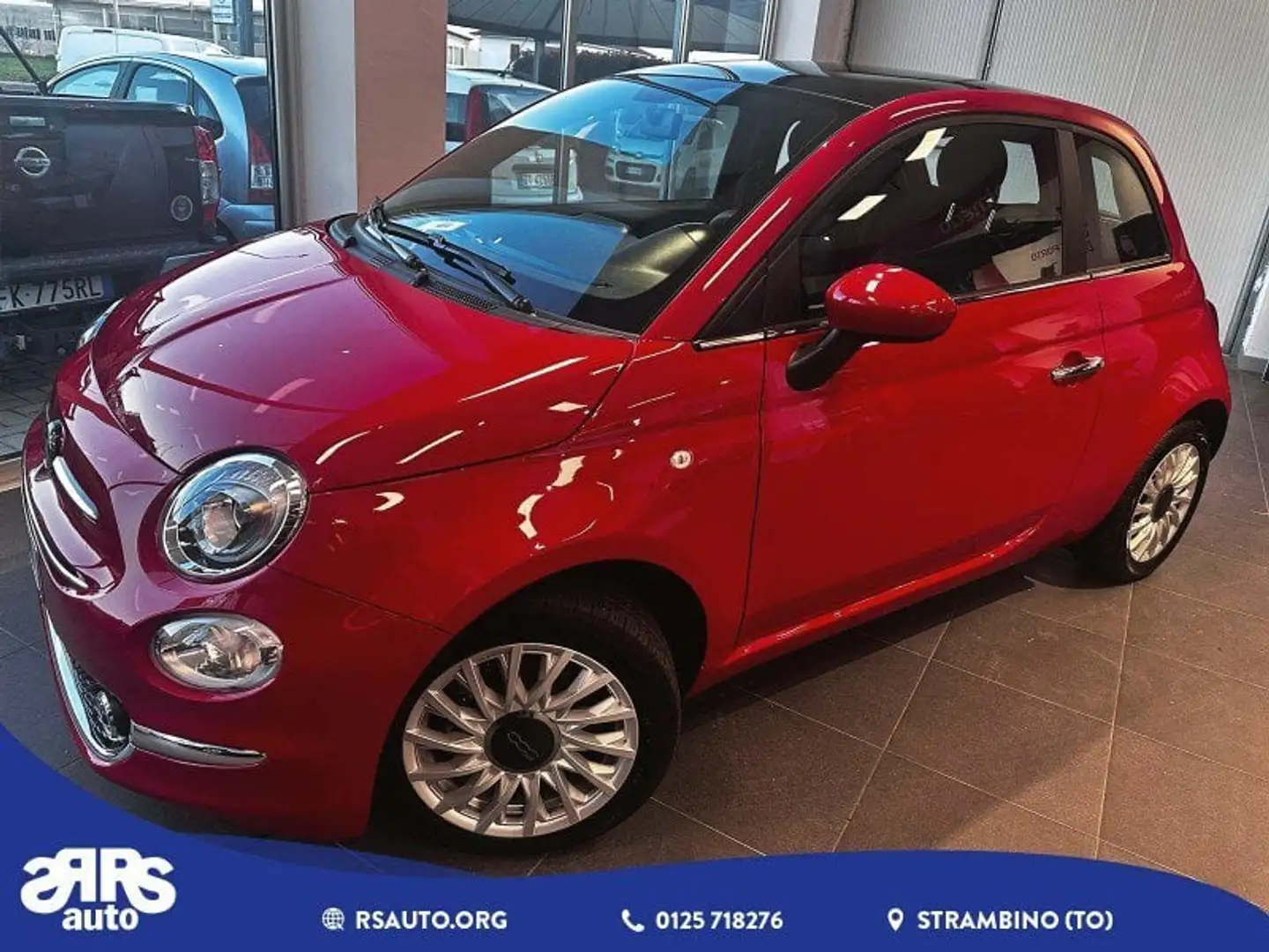Fiat 500 500 1.0 Hybrid Dolcevita Rosso - 1