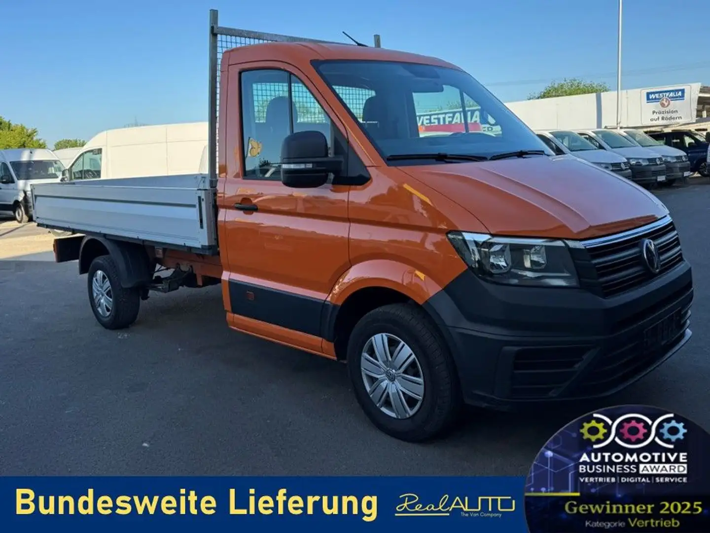 Volkswagen Crafter Pritsche MR L2 AHK*Tempomat*Navi Orange - 1