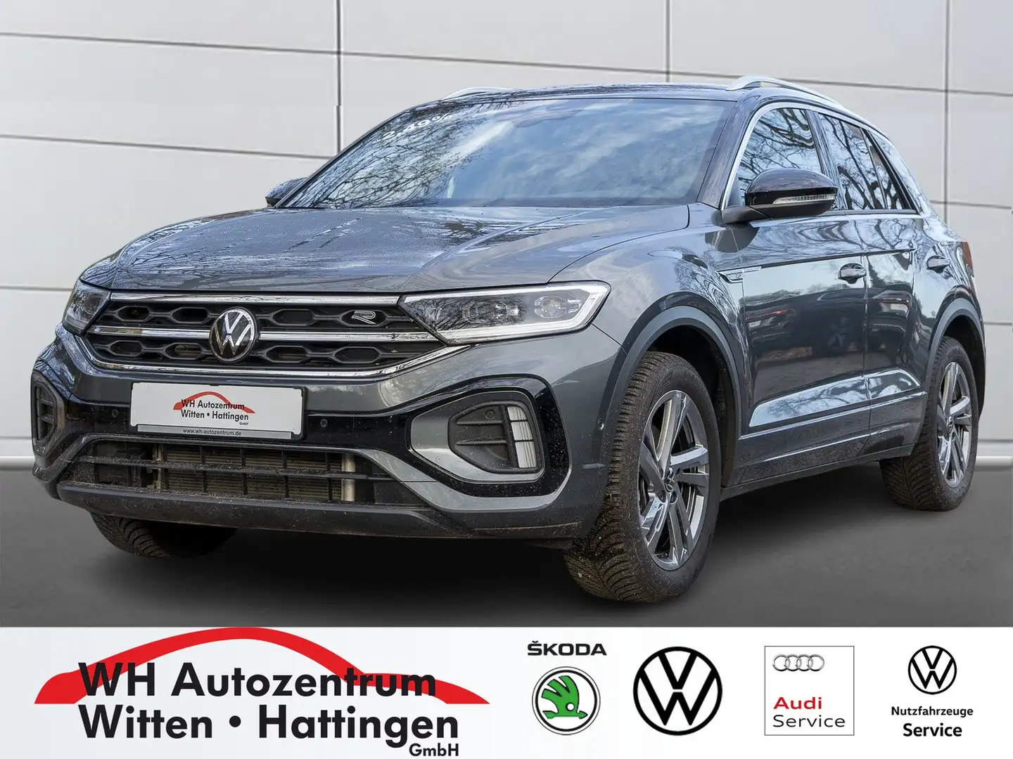 Volkswagen T-Roc 1.5 TSI DSG R-Line NAVI AHK REARVIEW GJ-REIFEN ... Grau - 1