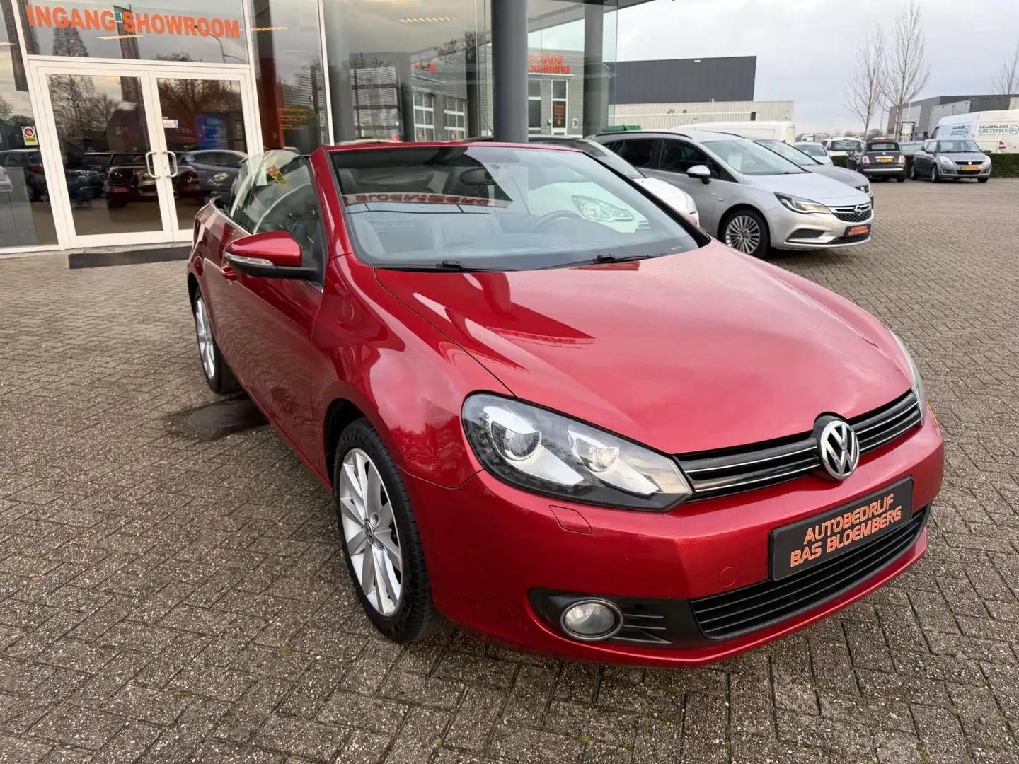 Volkswagen Golf Cabriolet 1.4 TSI, Leer/ alcantara, Xenon, stoel verwarming, Rot - 2
