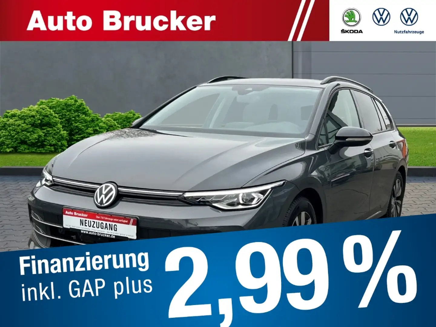 Volkswagen Golf VIII Variant 2.0 TDI 110 kW Goal+AHK+LED+360-Grad- Grau - 1