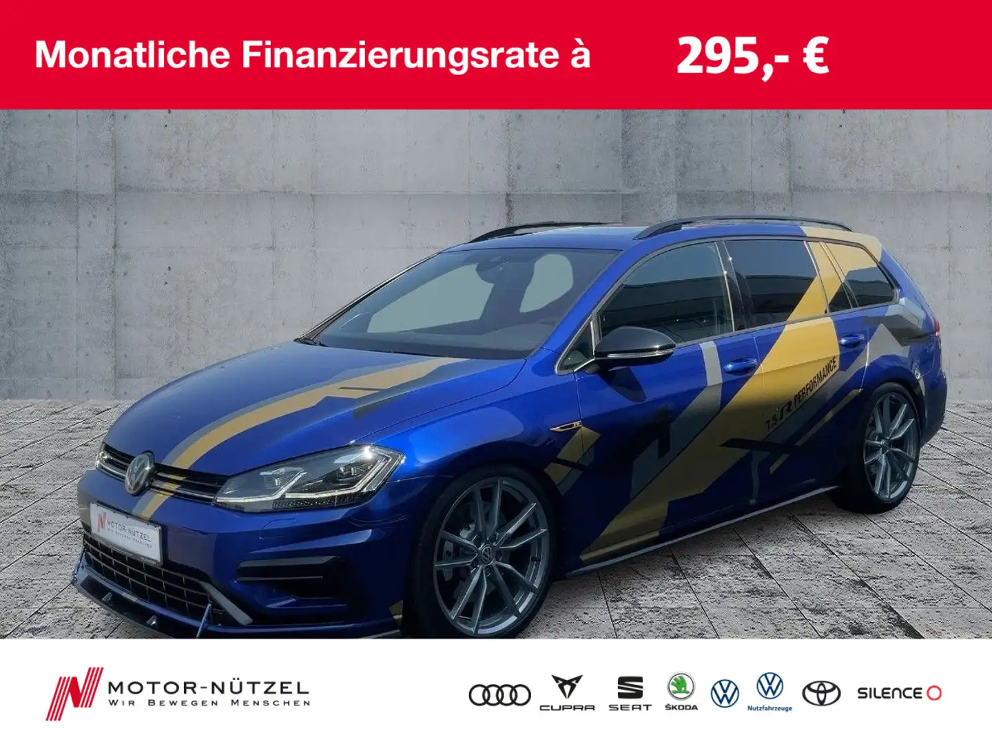 Volkswagen Golf Variant Golf VII Variant R 4M LED+NAVI+ACC+RFK+AID+PANO Blau - 1
