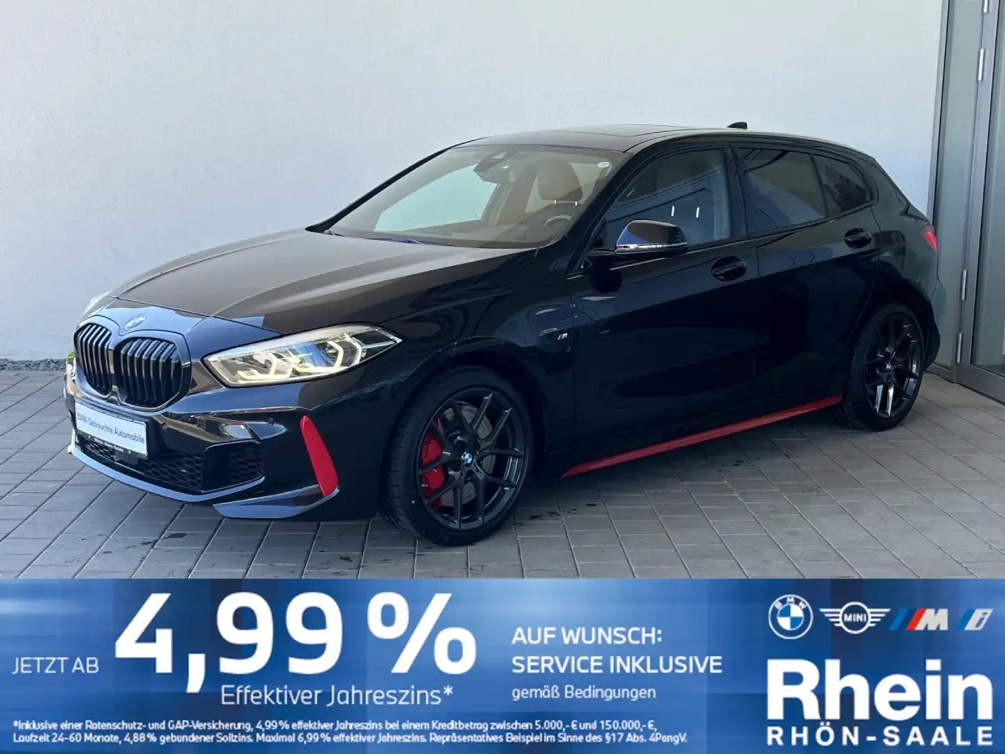 BMW 128 ti M Sport Navi.H/K.LED.Pano.Komfort.ParkA. Schwarz - 1