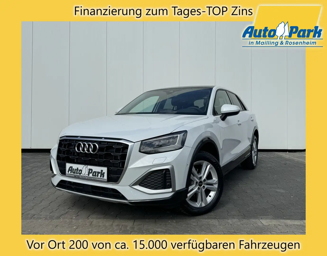 Audi Q2 DSG~PANO~SHZ~VIRTUALL~RKam~eHeKl~LED~Temp~abgSch Weiß - 1