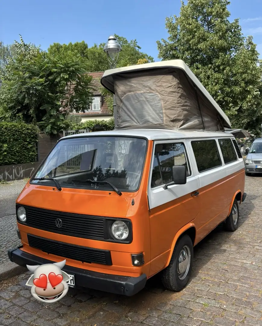 Volkswagen T3 Reimo Aufstelldach Camper Oldtimer H-Kenn. Orange - 2