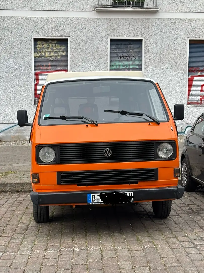 Volkswagen T3 Reimo Aufstelldach Camper Oldtimer H-Kenn. Orange - 1