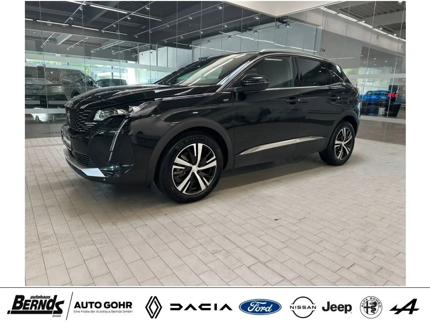 Peugeot 3008 PureTech 130 Stop & Start GPF EAT8 GT NAVIGATION Zwart - 1