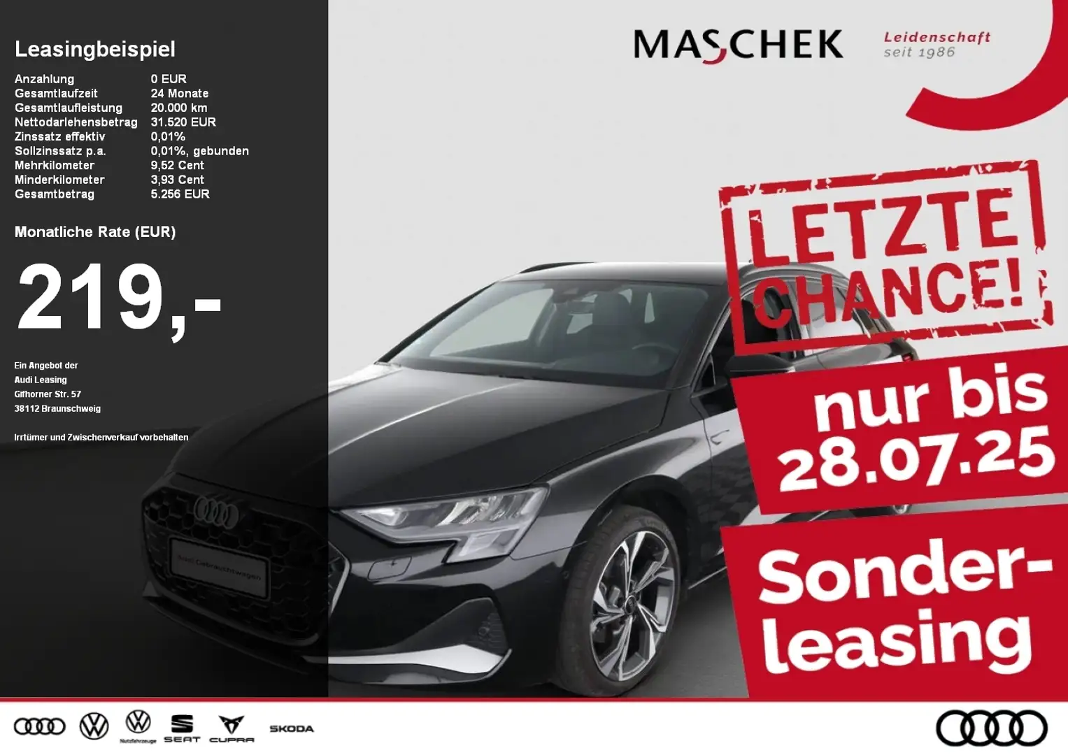 Audi A3 Sportback Advanced 35 TFSI AHK Naviplus 18 Zoll Pa Zwart - 1