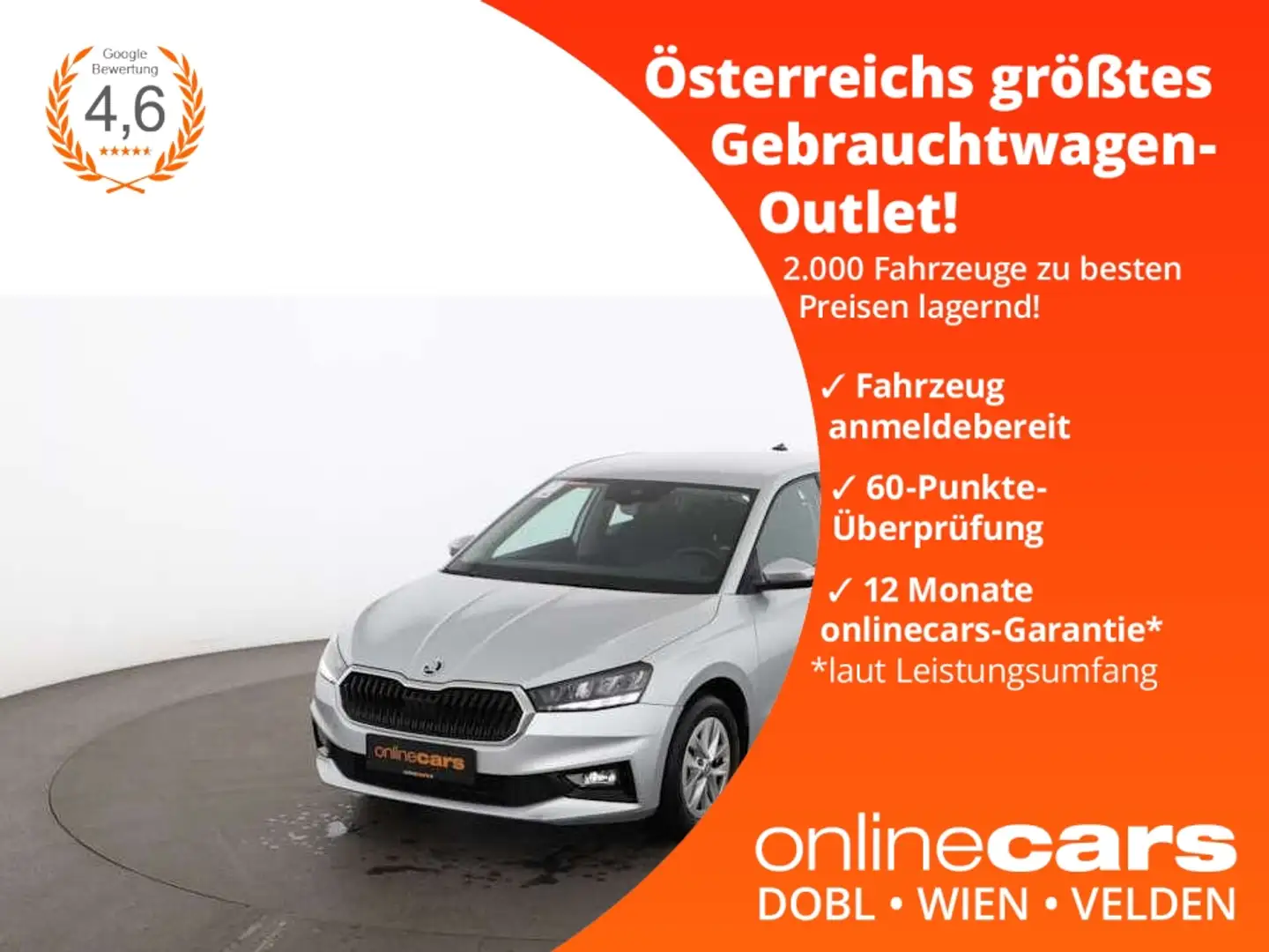 Skoda Fabia 1.0 TSI Ambition LED ASSIST TEMPOMAT PDC Silber - 1