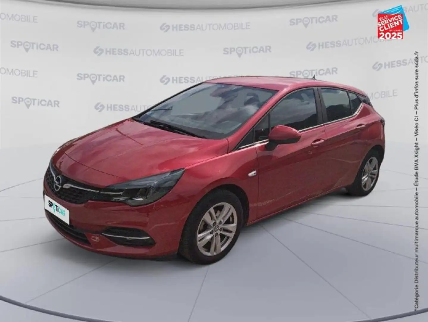 Opel Astra 1.2 Turbo 110ch Elegance Business 6cv Rouge - 1