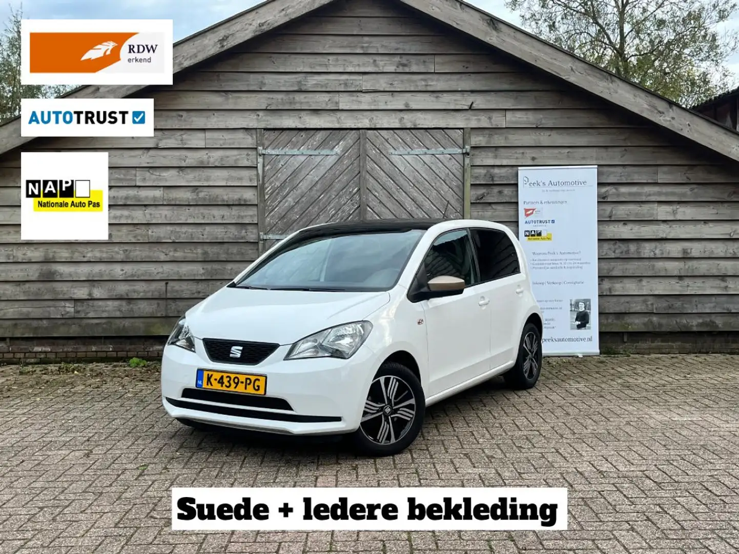 SEAT Mii 1.0 Mii by Cosmopolitan Airco | Suede bekleding | Blanc - 1