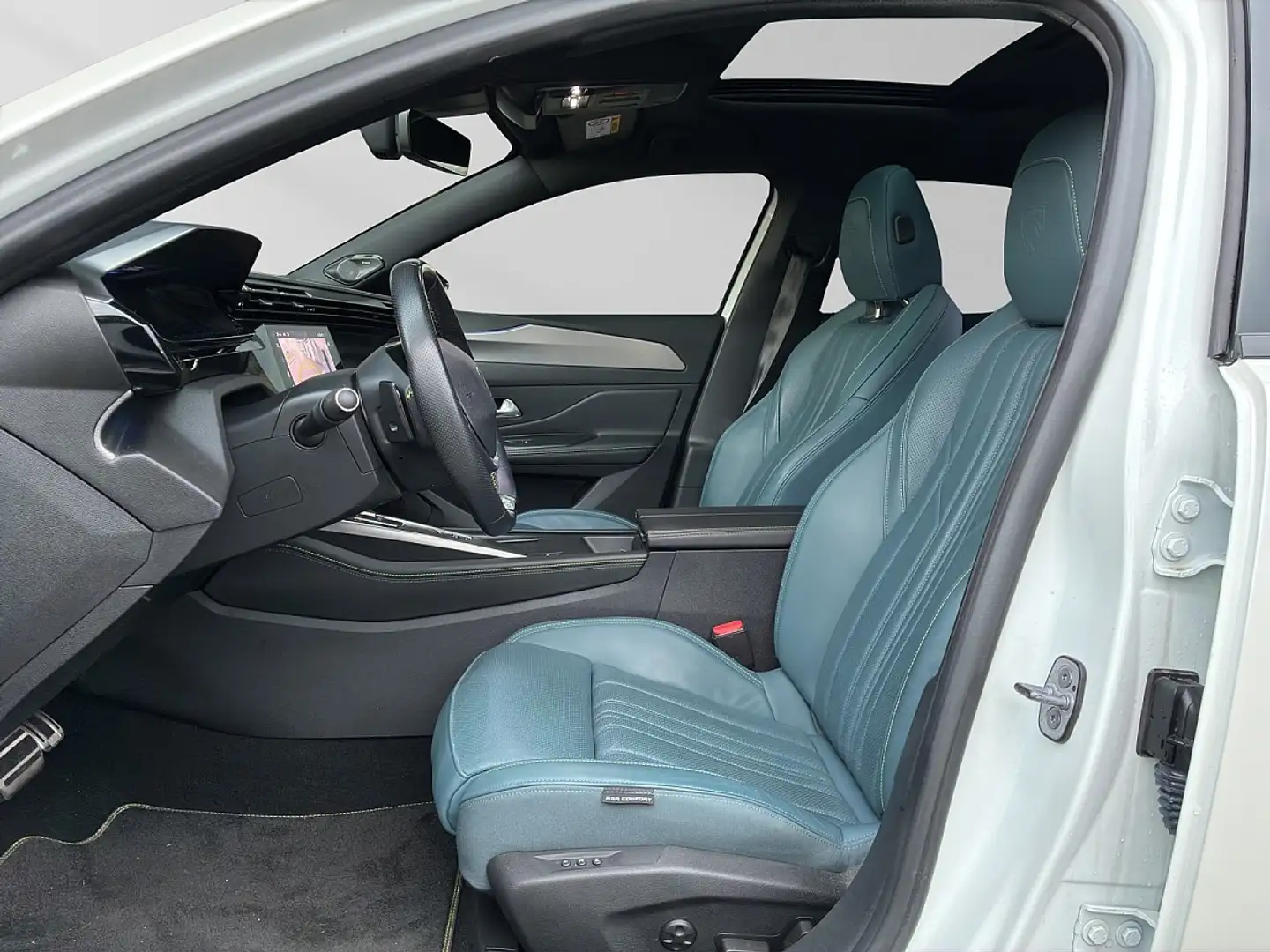 Peugeot 408 PHEV 225 e-EAT8 GT VOLLLEDER BLAU!!! GARANTIE 2... Weiß - 1