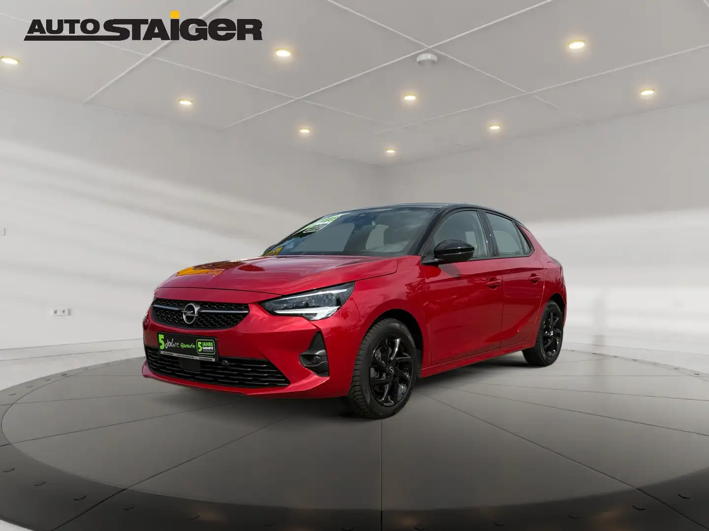 Opel Corsa F 1.2 Turbo GS Line PDC Klimaautomatik Rood - 2