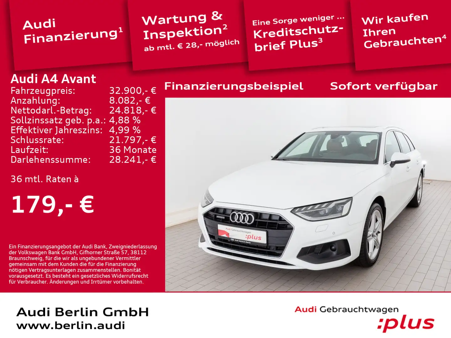 Audi A4 40 TDI qu. S tr. SITZHZG RFK PDC MATRIX Weiß - 1