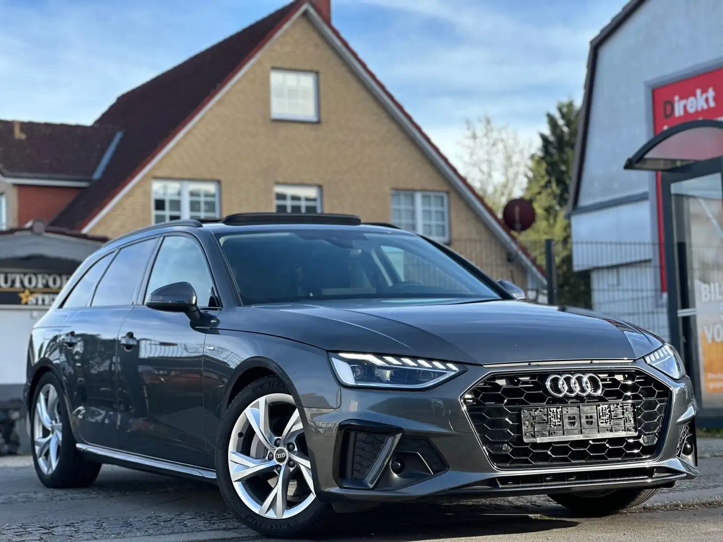 Audi A4 40 TDI S line Matrix/Pano/Garantie Gris - 1