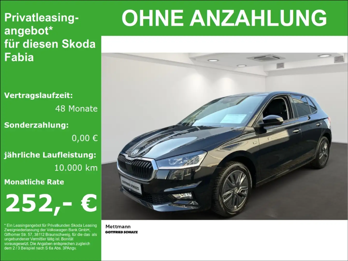 Skoda Fabia Selection 1.0 TSI DSG LED NAVI PDC LM Schwarz - 1