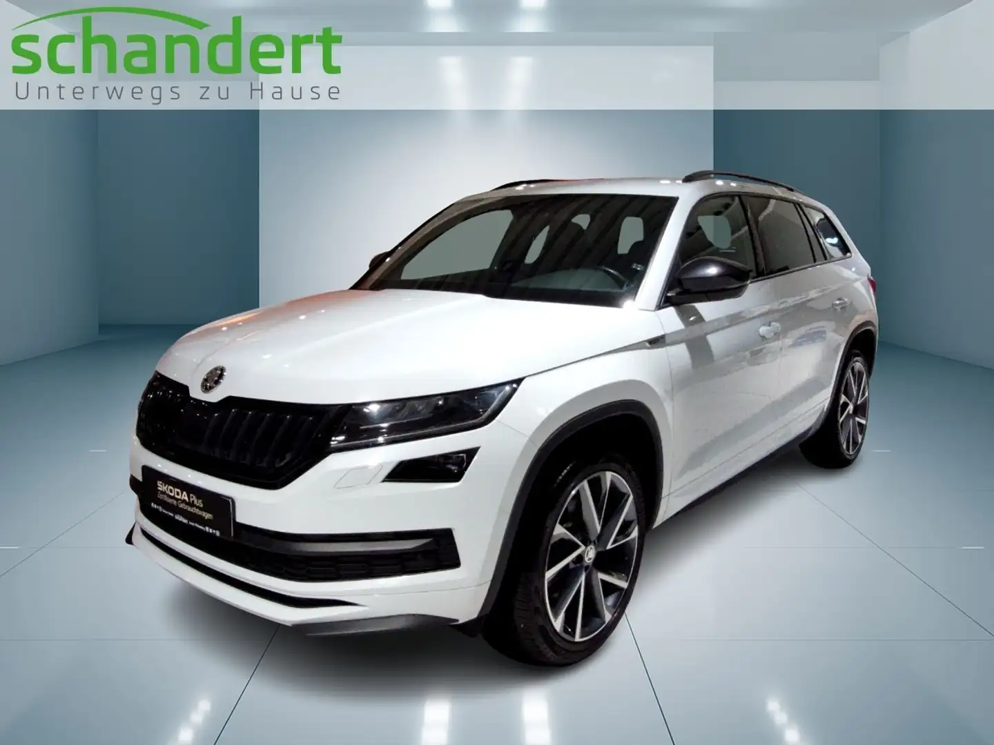 Skoda Kodiaq 2.0 TSI Sportline DSG 4x4 LED Navi ACC Klimaauto Weiß - 1