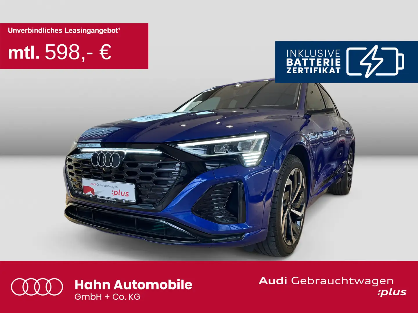 Audi Q8 e-tron 55 quattro S-line Matrix HUD Azul - 1