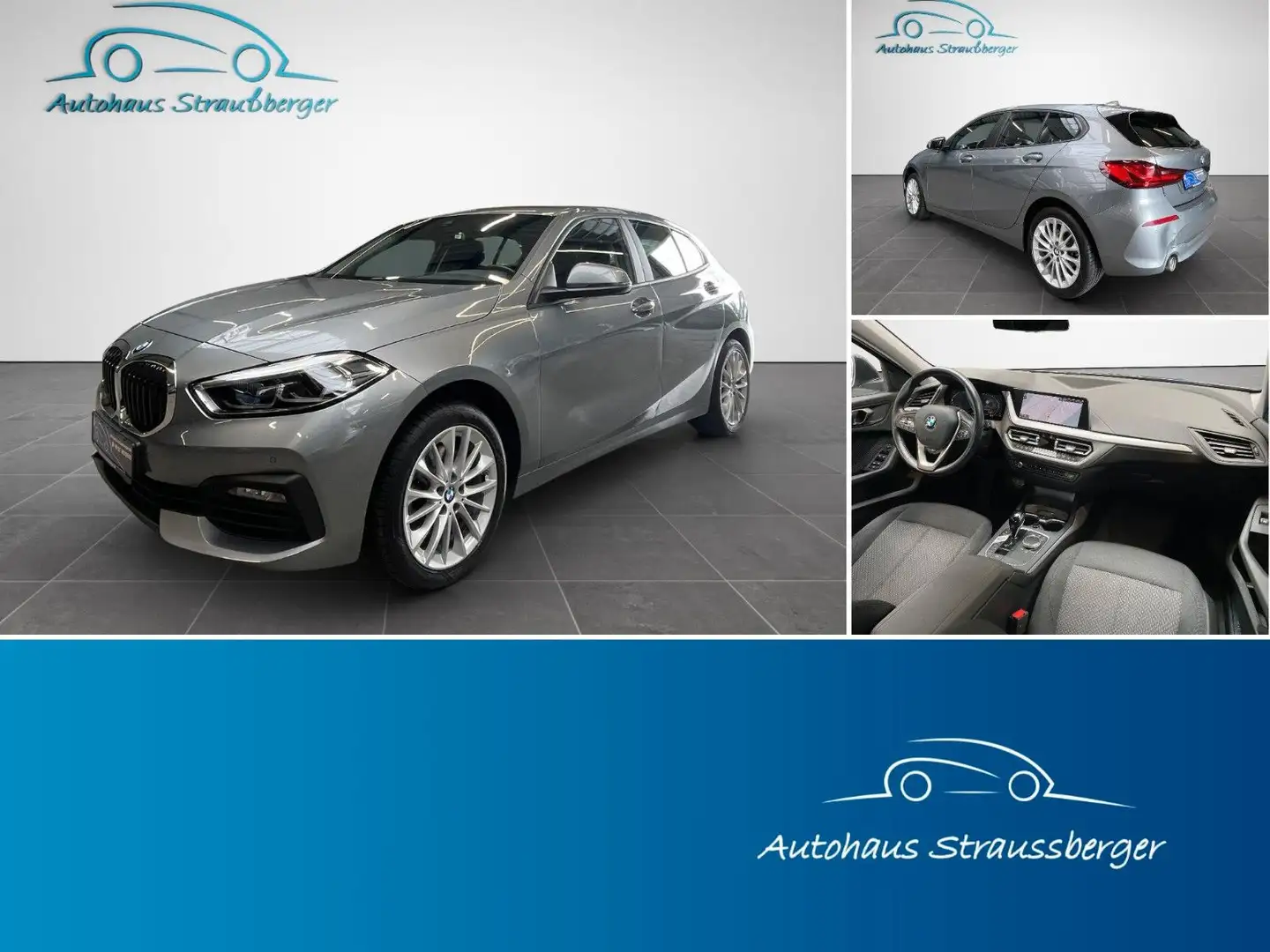 BMW 118 i Lim. Advantage TEMP ALARM HiFi 2-ZK SHZ LED Grau - 1