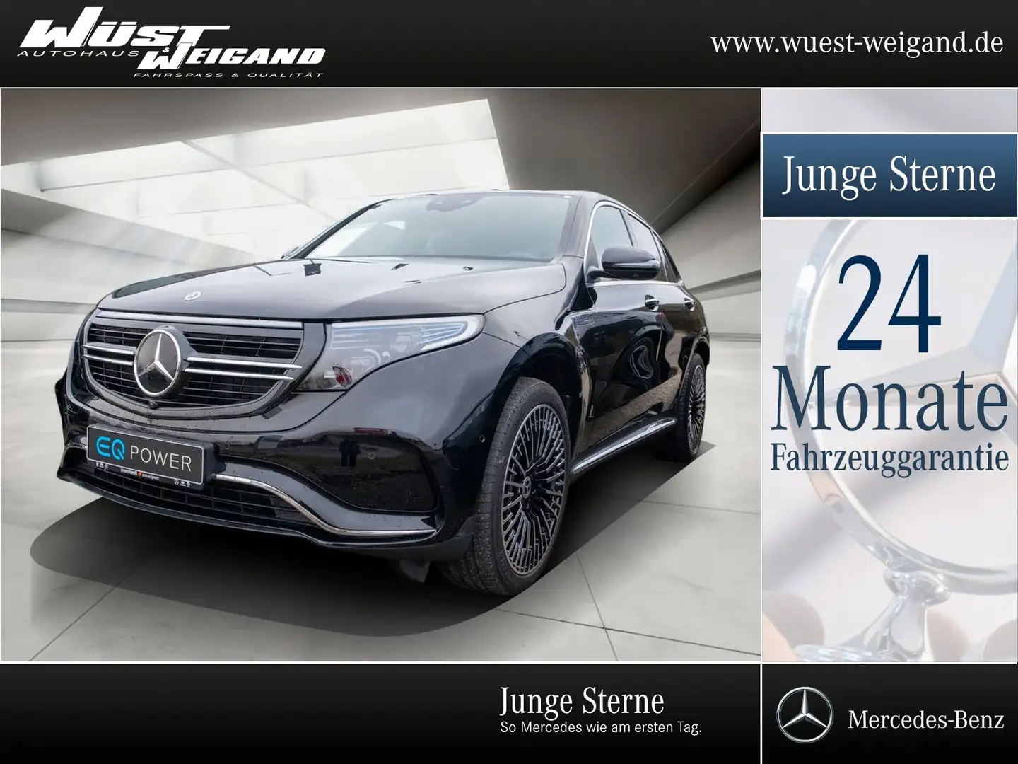 Mercedes-Benz EQC 400 4MATIC AMG Distr.+Multib.+360°+21"+HeaUp Noir - 1