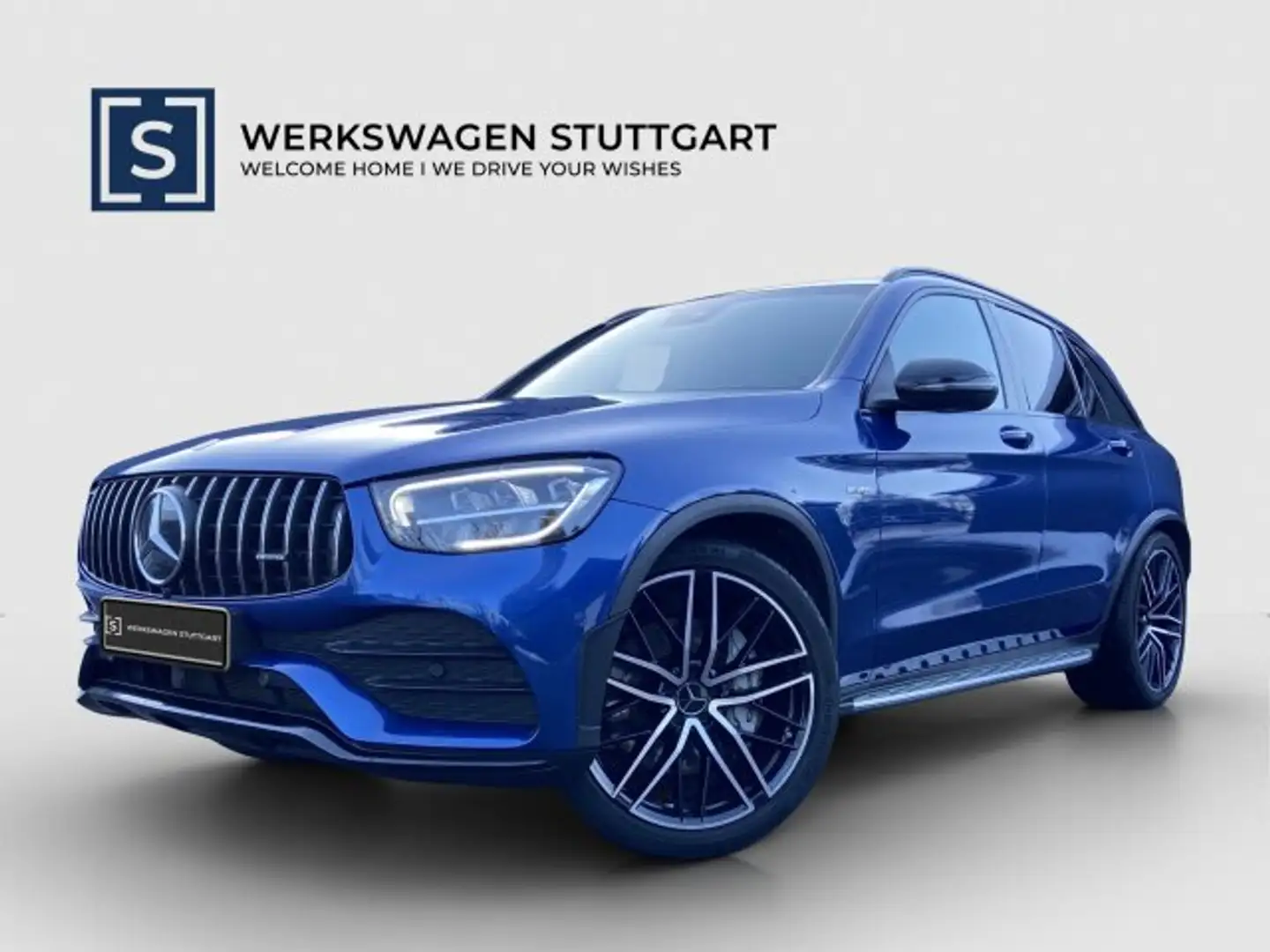 Mercedes-Benz GLC 43 AMG GLC 43 AMG 4MATIC Night AHK Pano Distr PerfAbgas Blau - 1