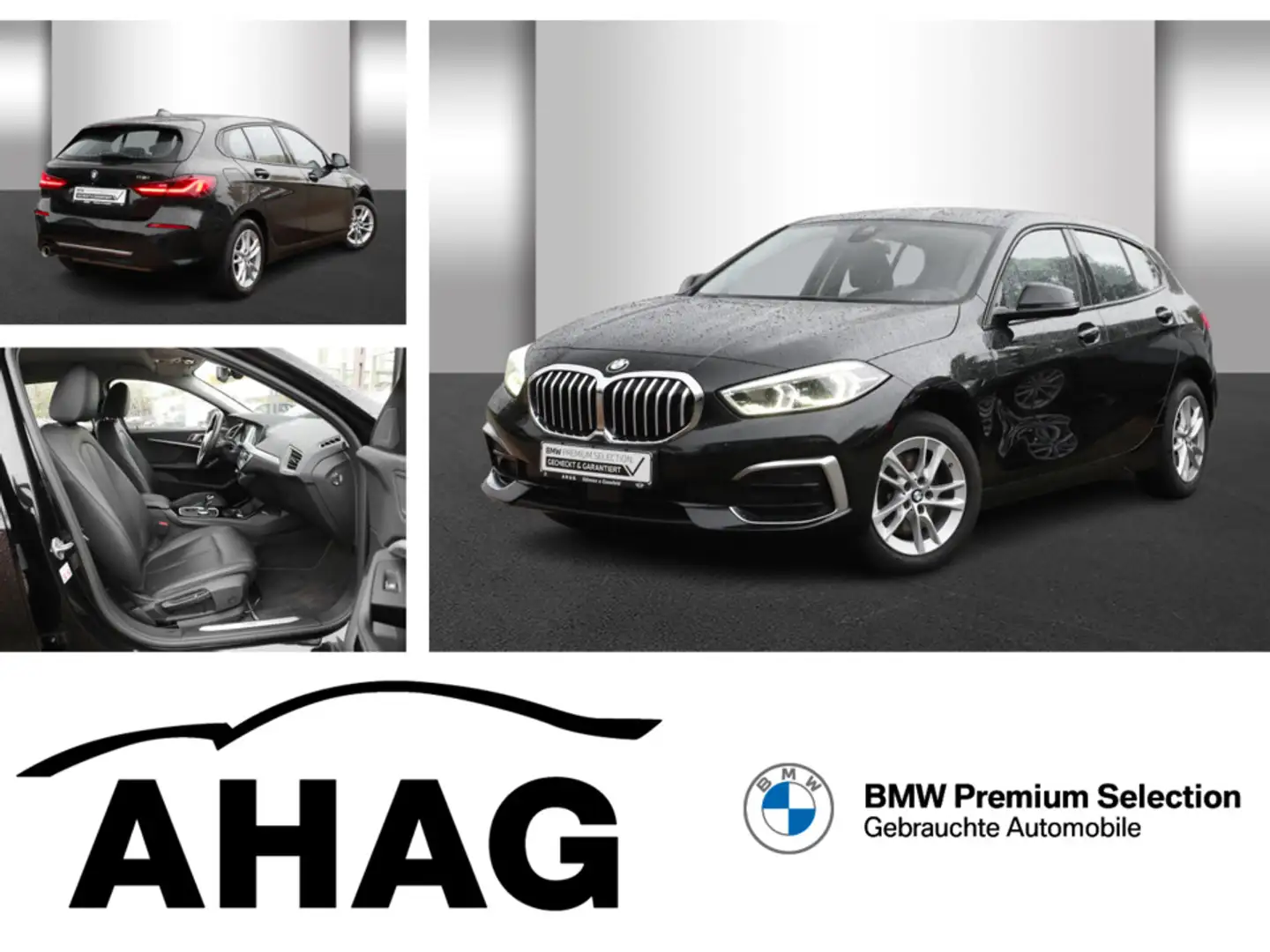 BMW 118 i Luxury Line Aut. Head-Up Leder AHK HiFi LED Schwarz - 1