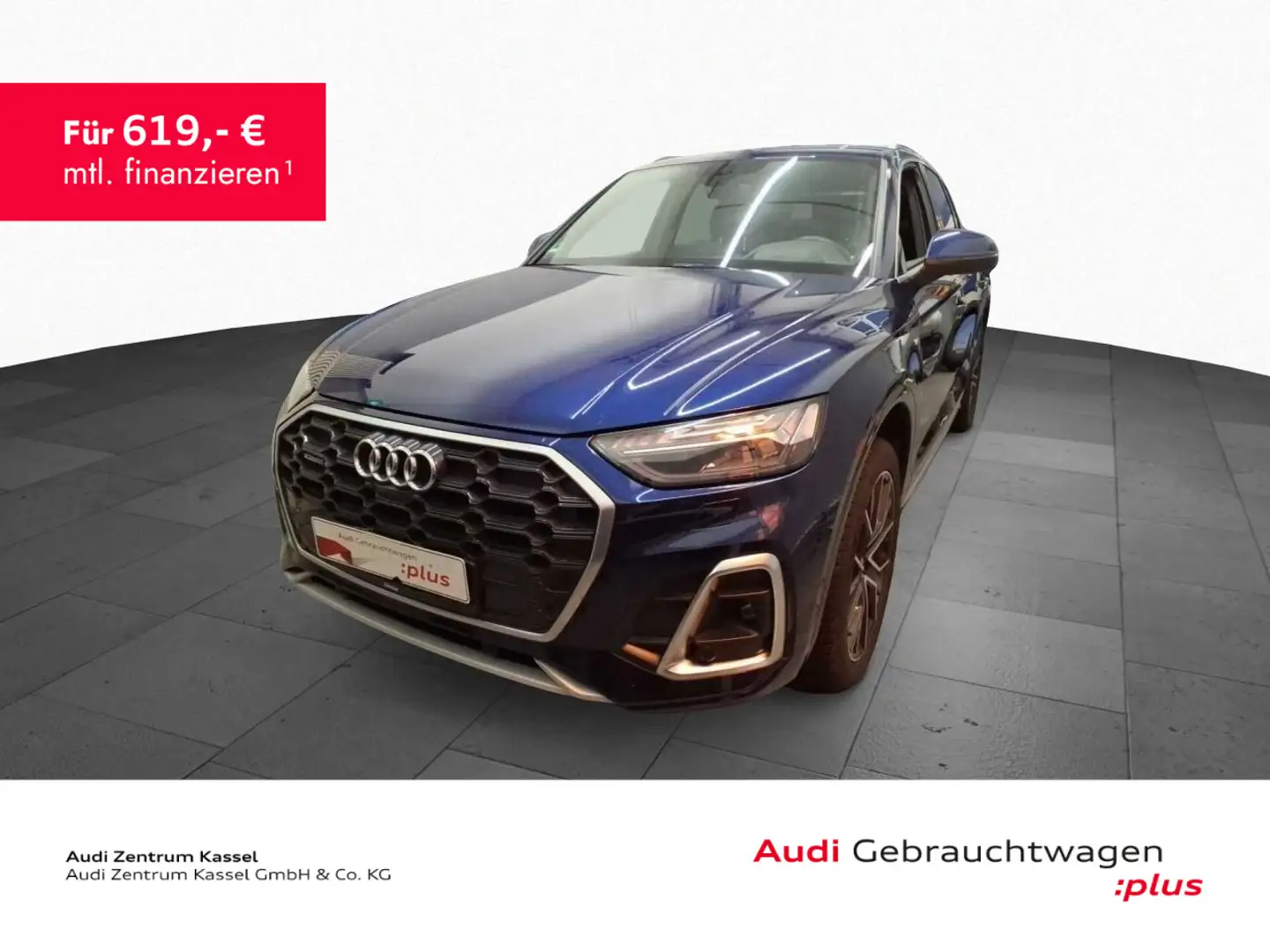 Audi Q5 40 TDI qu. S line Matrix Pano HuD AHK 360° Blau - 1