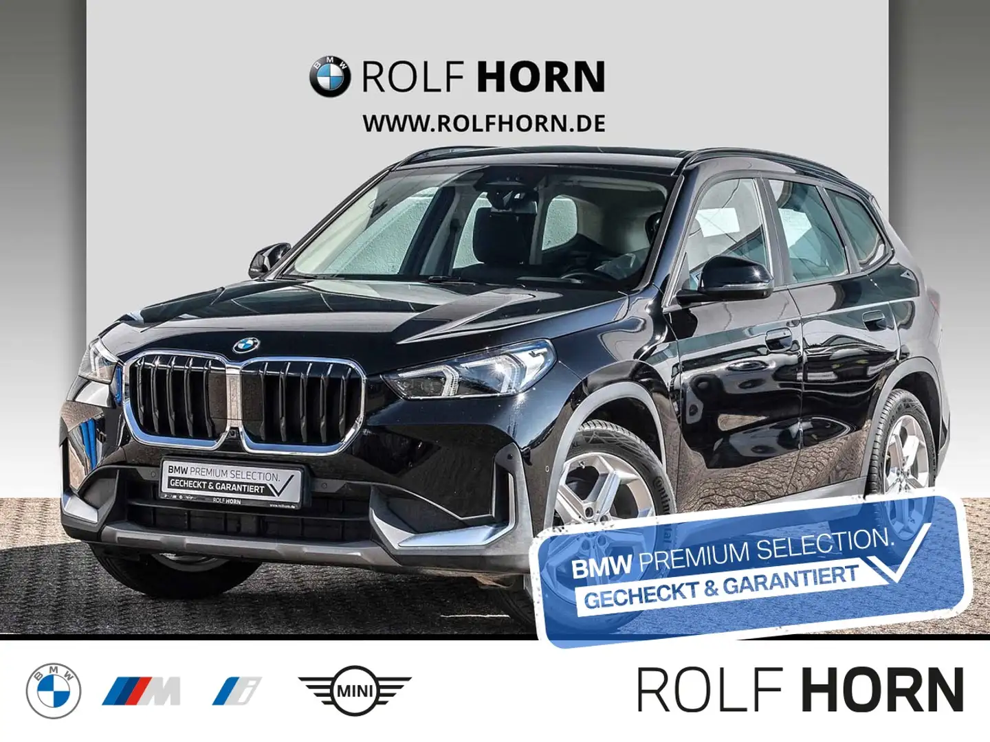 BMW X1 xDrive20d Navi Headup LED RKam Sitzhzg. Klima Negro - 1