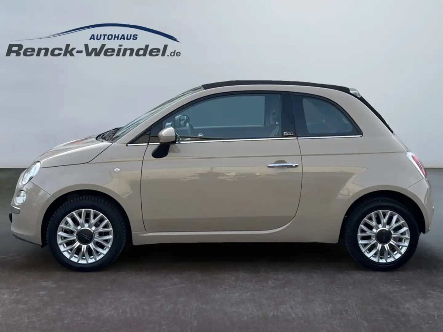 Fiat 500 1.2 Lounge El. Verdeck Klima Kom-paket Musikstream Beige - 2