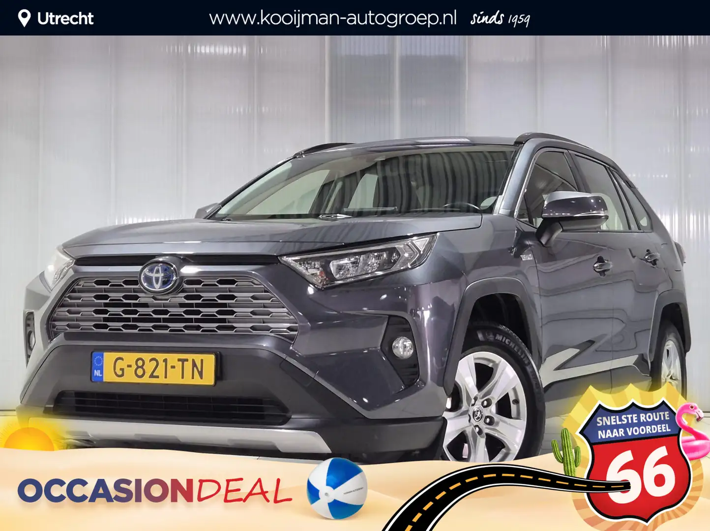 Toyota RAV 4 2.5 Hybrid Active | Dealer onderhouden | Gris - 1