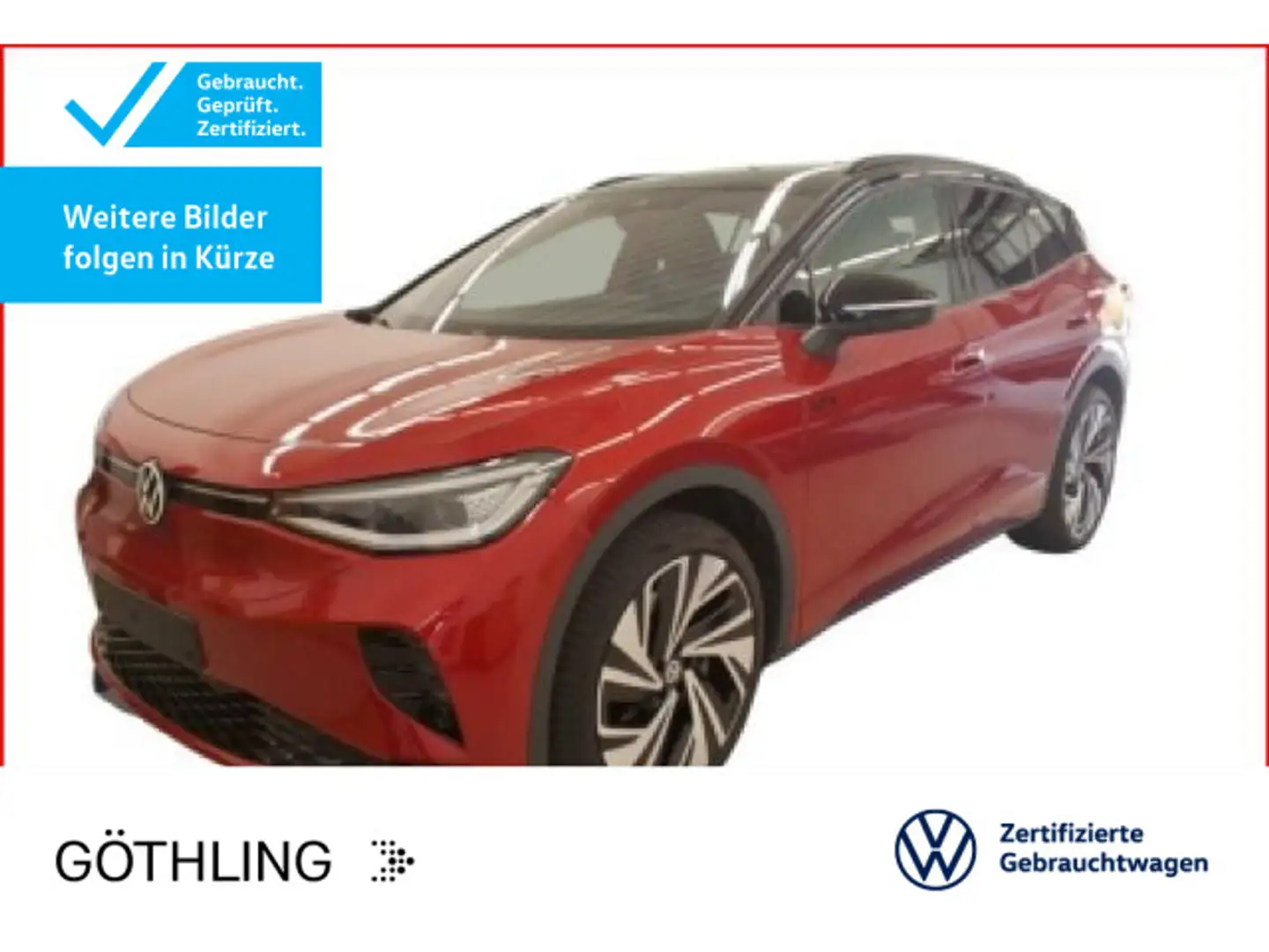 Volkswagen ID.4 GTX 4M*NAVI*WP*KAM*ASG*21Zoll*IQ-Light*SHZ* Rouge - 1