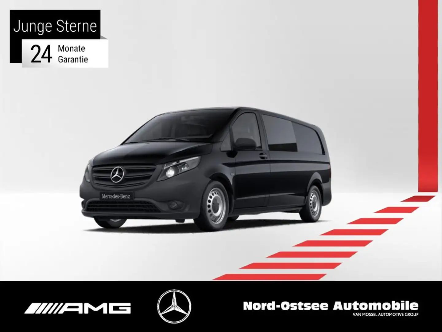 Mercedes-Benz Vito 116 MIXTO EXTRALANG KLIMA NAVI 5 SITZE Schwarz - 1