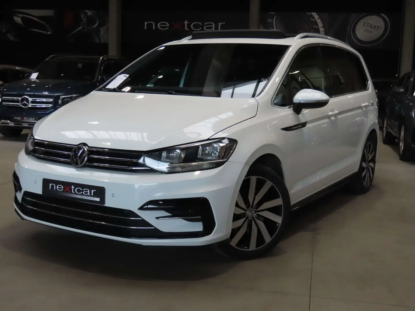 Volkswagen Touran 1.6 TDi R-Line *TOIT PANO-NAVI-PARKING* A EMPORTER Blanc - 1