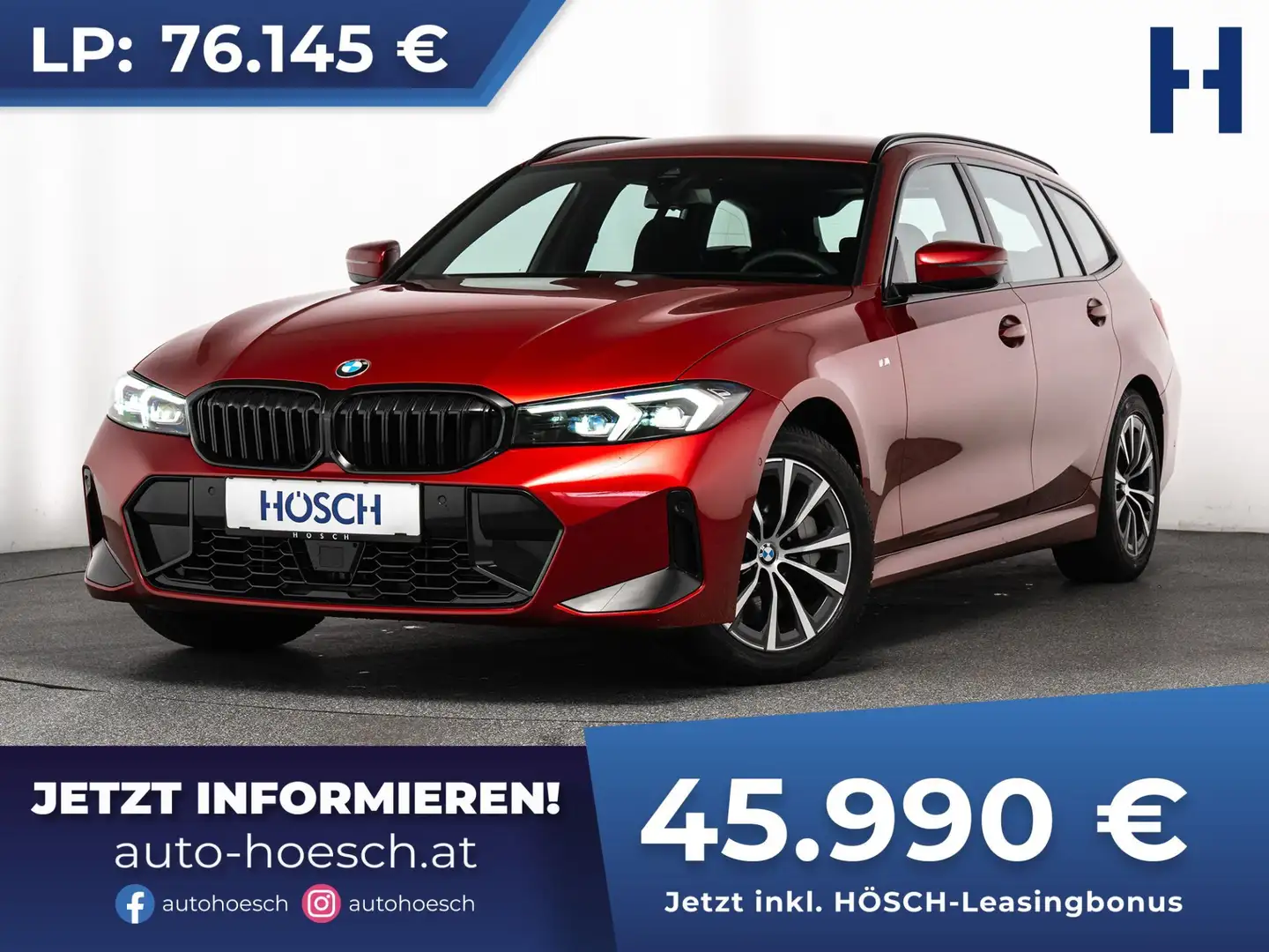 BMW 330 i xDrive Touring M Sport WIE NEU MEGAPREIS -40% Rot - 1