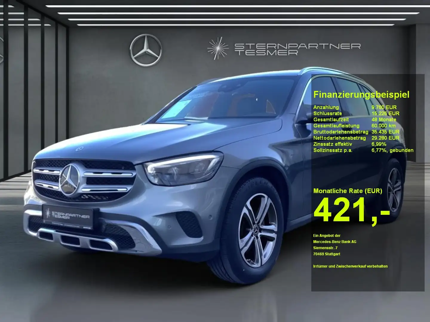 Mercedes-Benz GLC 220 d 4M AHK MultiLED Kamera Spur Ambiente Grau - 1