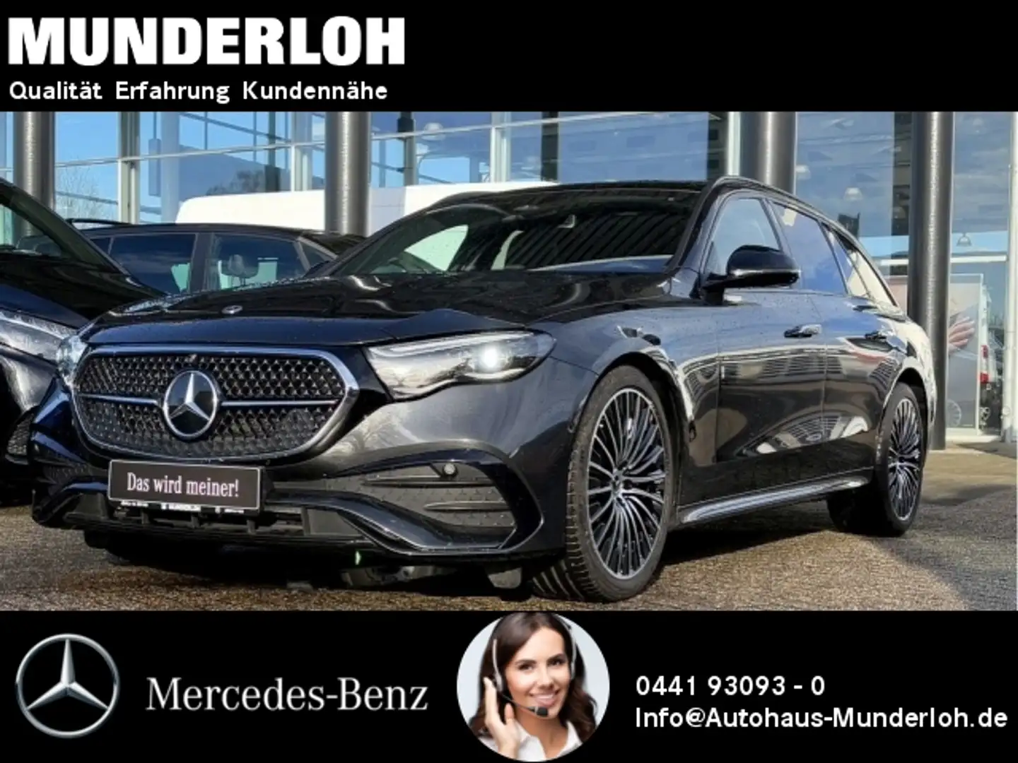Mercedes-Benz E 220 d T-Modell AMG Line+MBUX Superscreen+Kamera Grau - 1