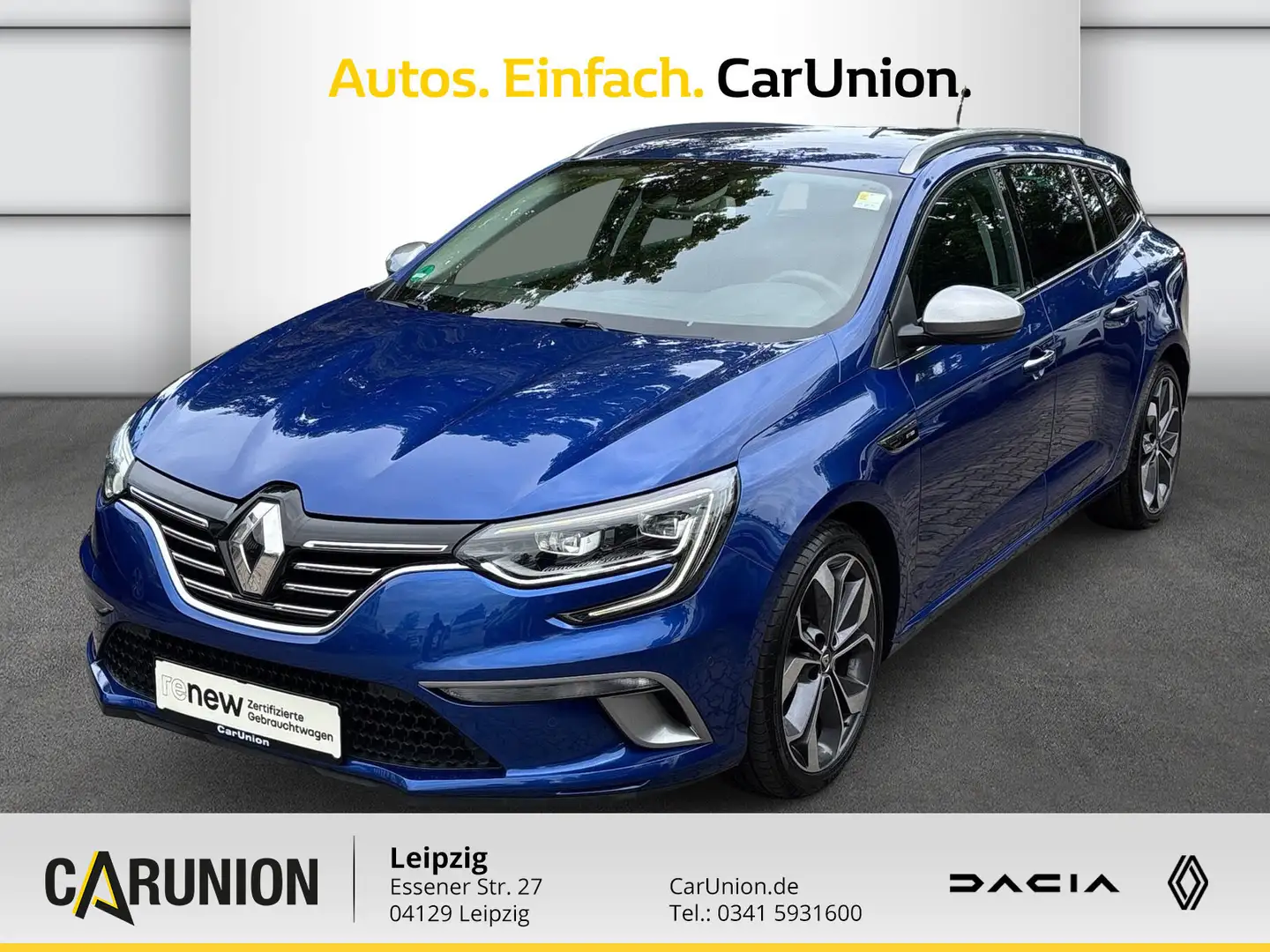 Renault Megane Grandtour GT Line TCe 160 GPF EDC Blau - 1