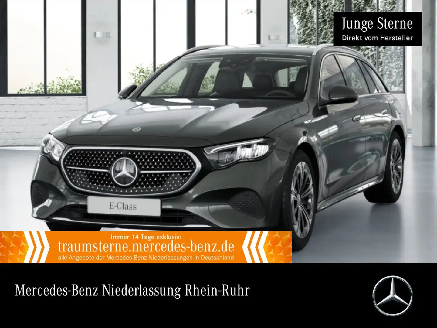 Mercedes-Benz E 300 e T Hybrid Avantgarde Fahrass Distr. LED PTS Gris - 1