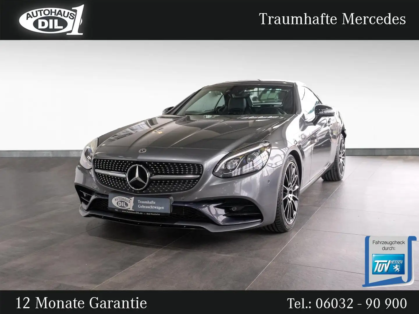 Mercedes-Benz SLC 300 9G-TRONIC *AMG*AIRSCARF*PANO* TOP ZuSt:* Gris - 2