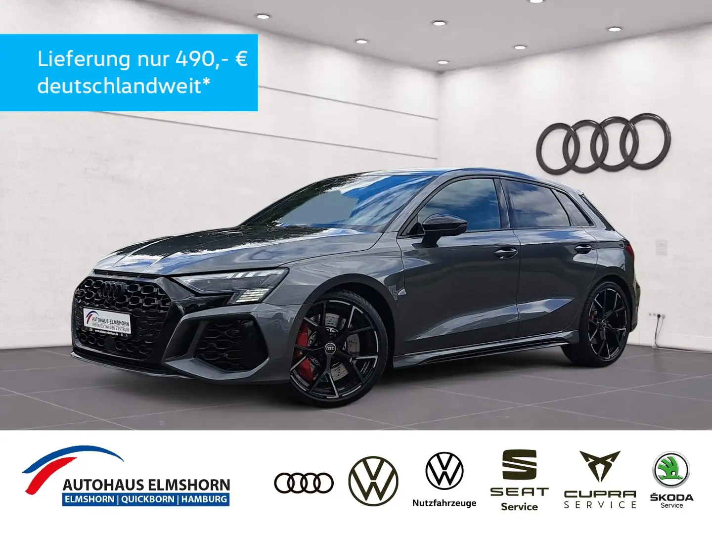 Audi RS3 Sportback S tronic NAV 280KM/H  B&O HEAD MATRIX K Grau - 1