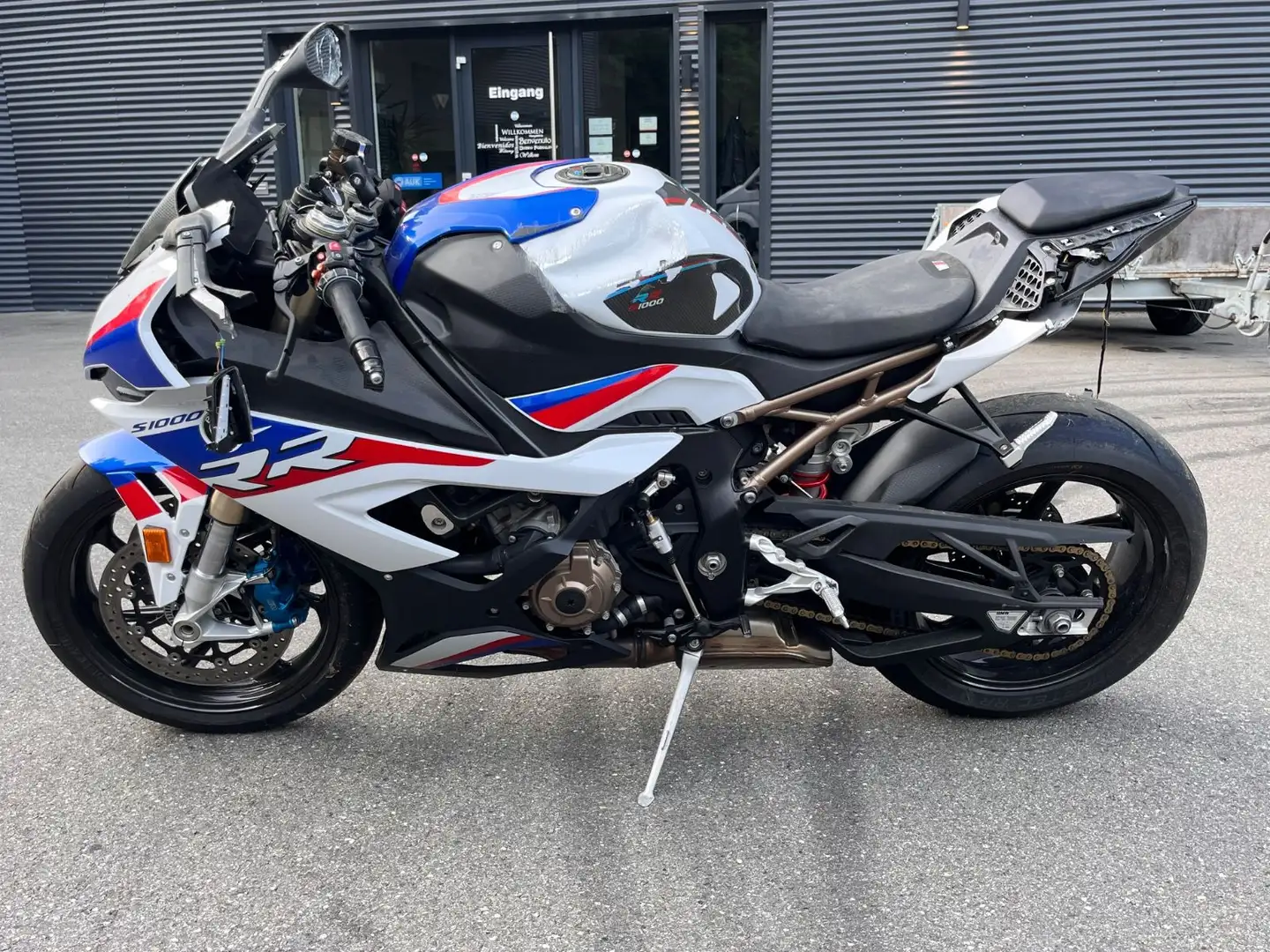 BMW S 1000 RR M Paket * UNFALL * MOTOR LÄUFT* Wit - 2