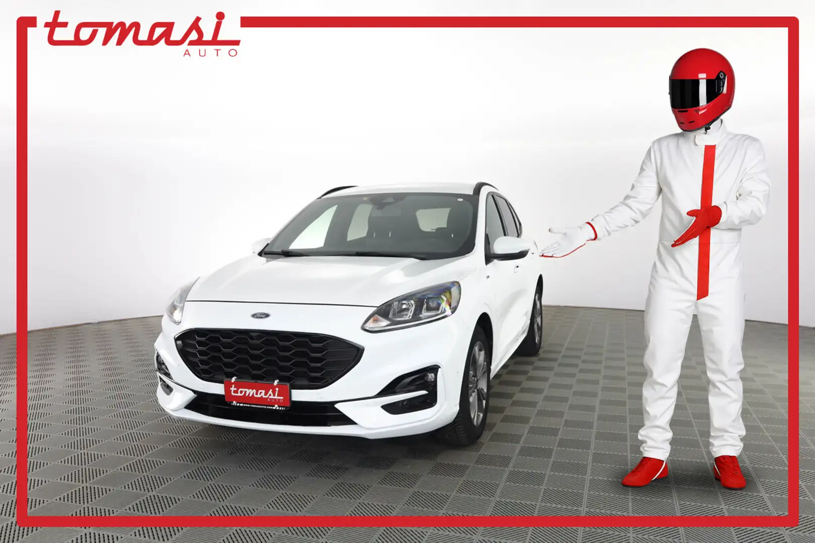 Ford Kuga 2.0 EcoBlue Hybrid 150CV 2WD ST-Line Bianco - 1