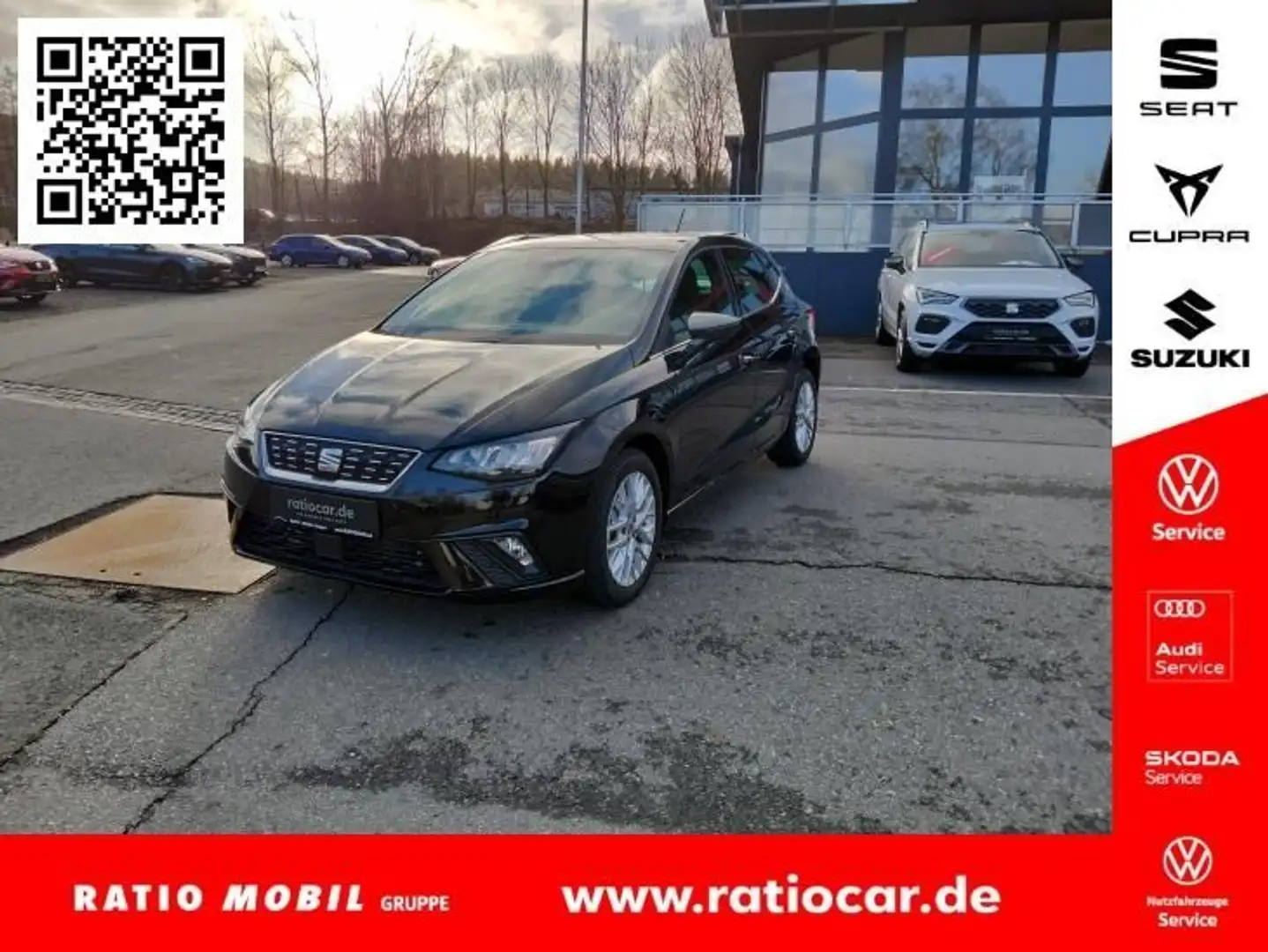 SEAT Ibiza IBIZA XCELLENCE 1.0 TSI GAR.-11/28*SHZ FULL-LINK Noir - 1
