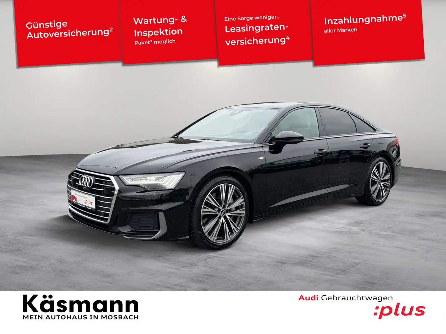 Audi A6 Lim. 50TFSIe qu S line HD-MATRIX ACC 360° Schwarz - 1